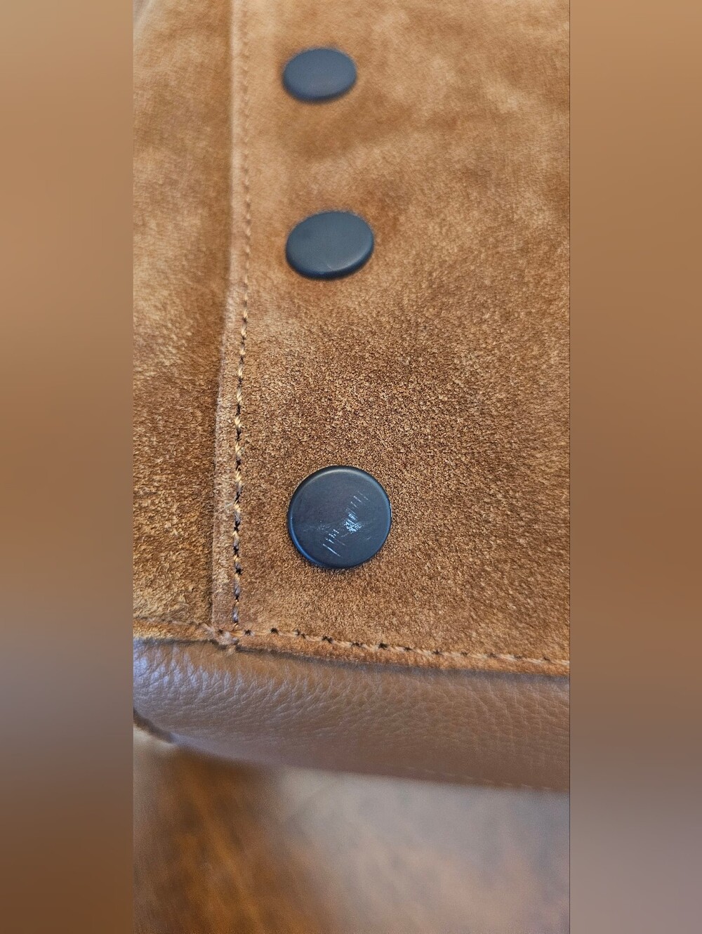 Hammitt Daniel | Mahogany Suede​/​Bronze | Lrg - Picture 4 of 14